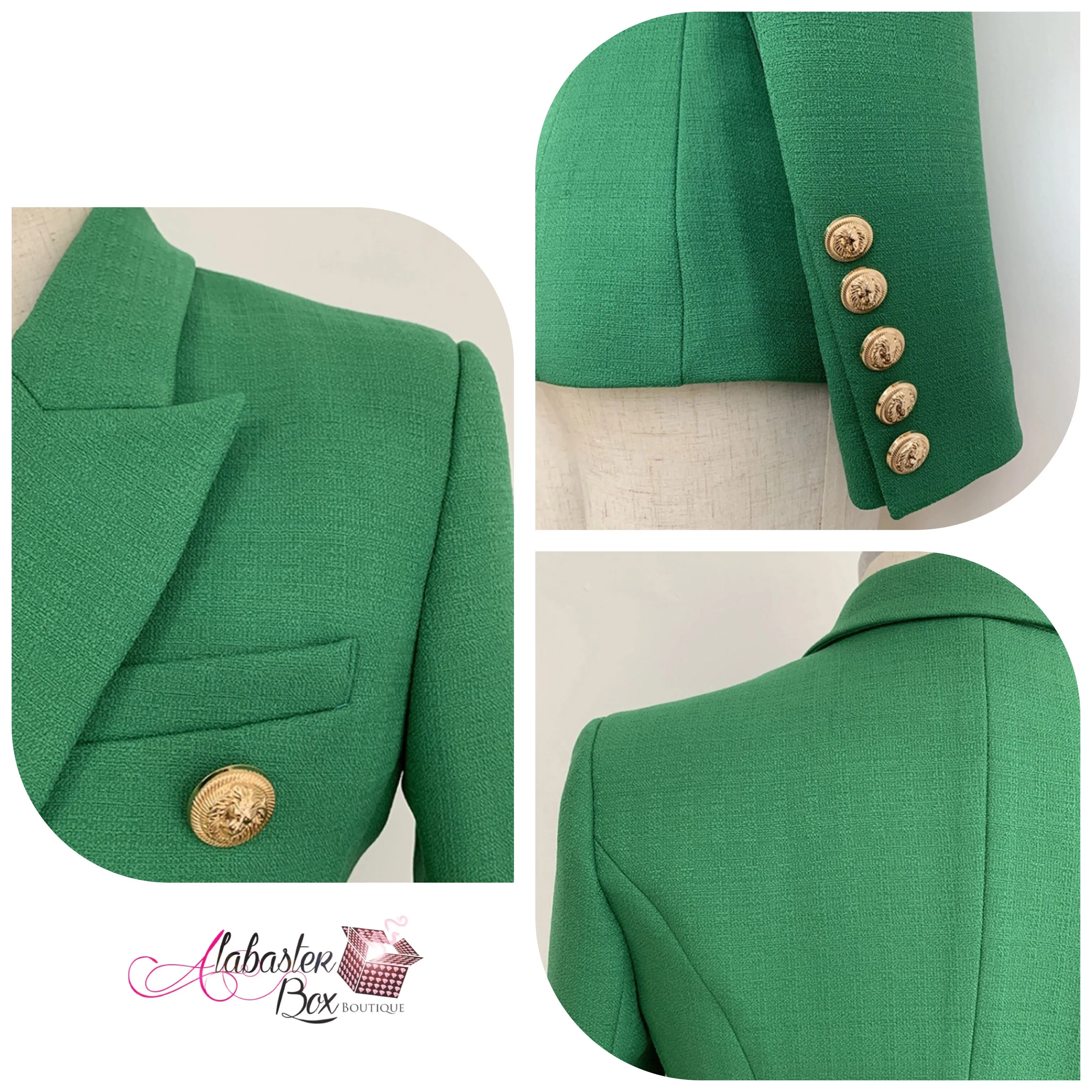 Boss Lady  Blazer- Emerald Green