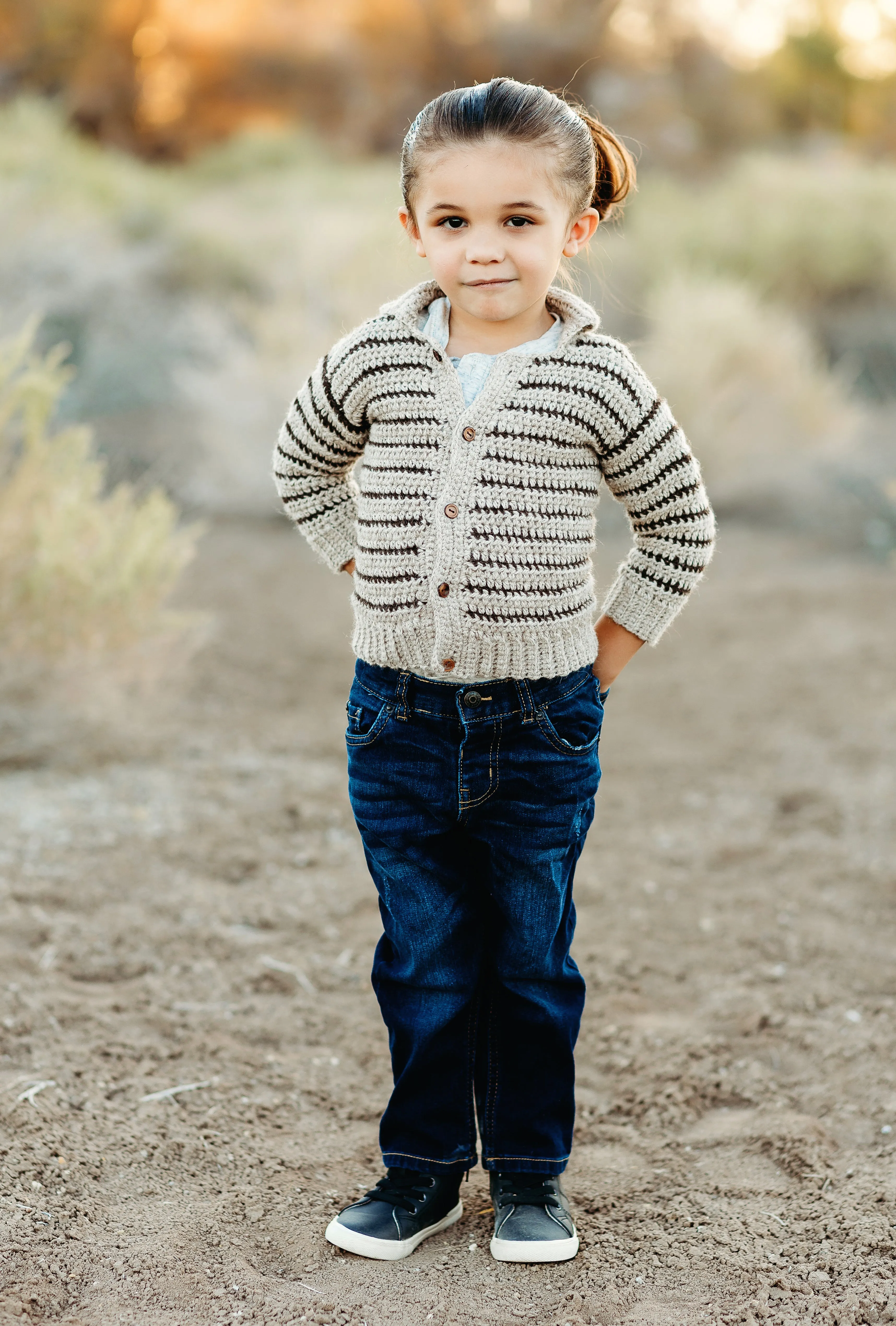 Boys' Pinstripe Sweater Crochet Pattern