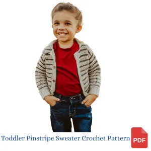 Boys' Pinstripe Sweater Crochet Pattern