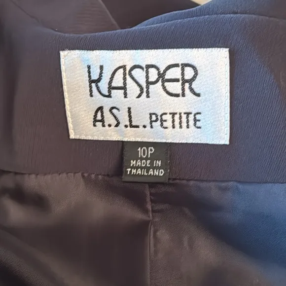 Brand New Kasper Double Breasted Slate Blue/Gray Blazer