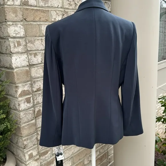 Brand New Kasper Double Breasted Slate Blue/Gray Blazer