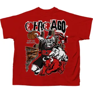 BRAND X CHICAGO DON'T NEED WINGS T-SHIRT (RED)