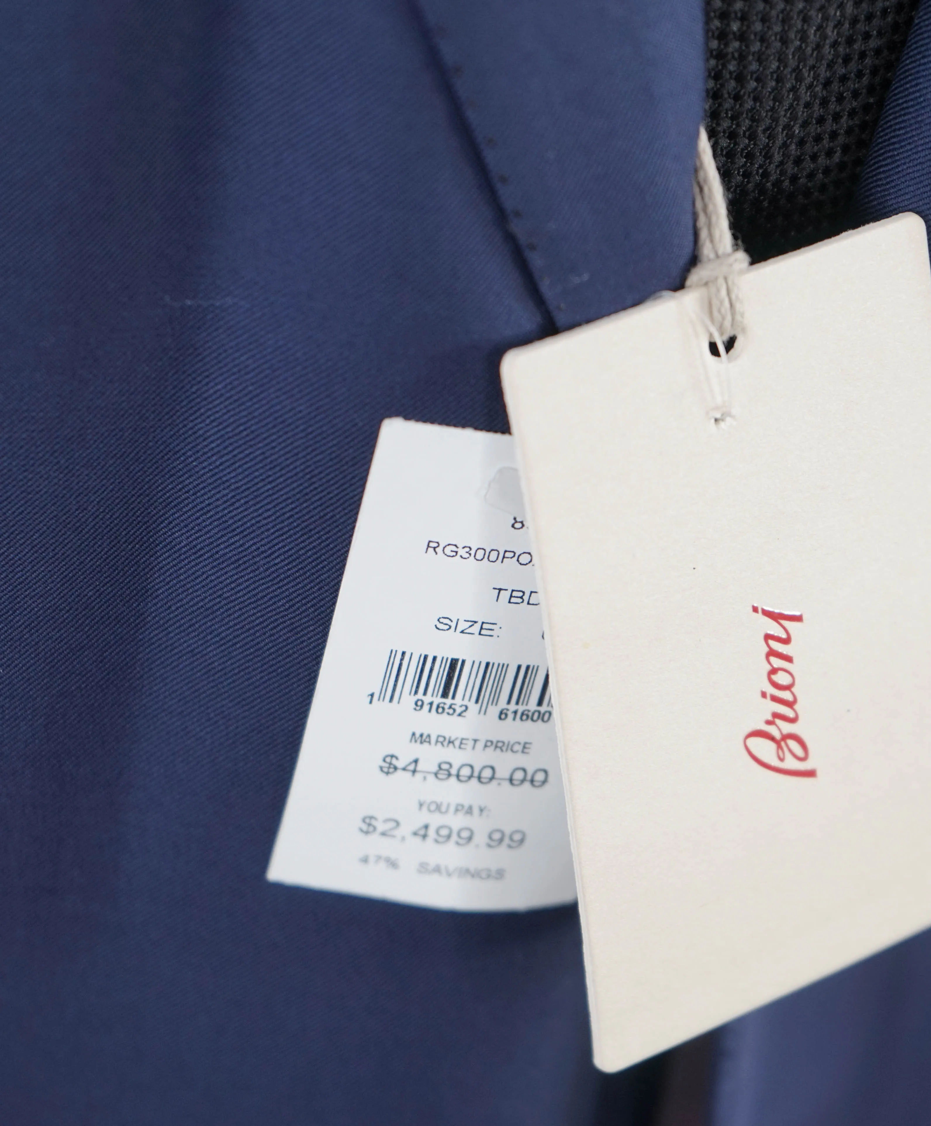 BRIONI - NAVY 160'S 2-Button "COLOSSEO" Hand Made In Italy Blazer - 60R US