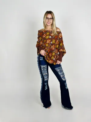 Brown Asymmetrical Sweater