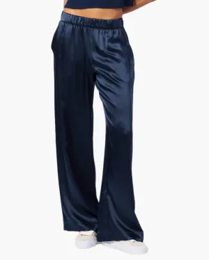 BRYNN HIGH RISE PULL ON WIDE LEG PANT IN MIDNIGHT NAVY