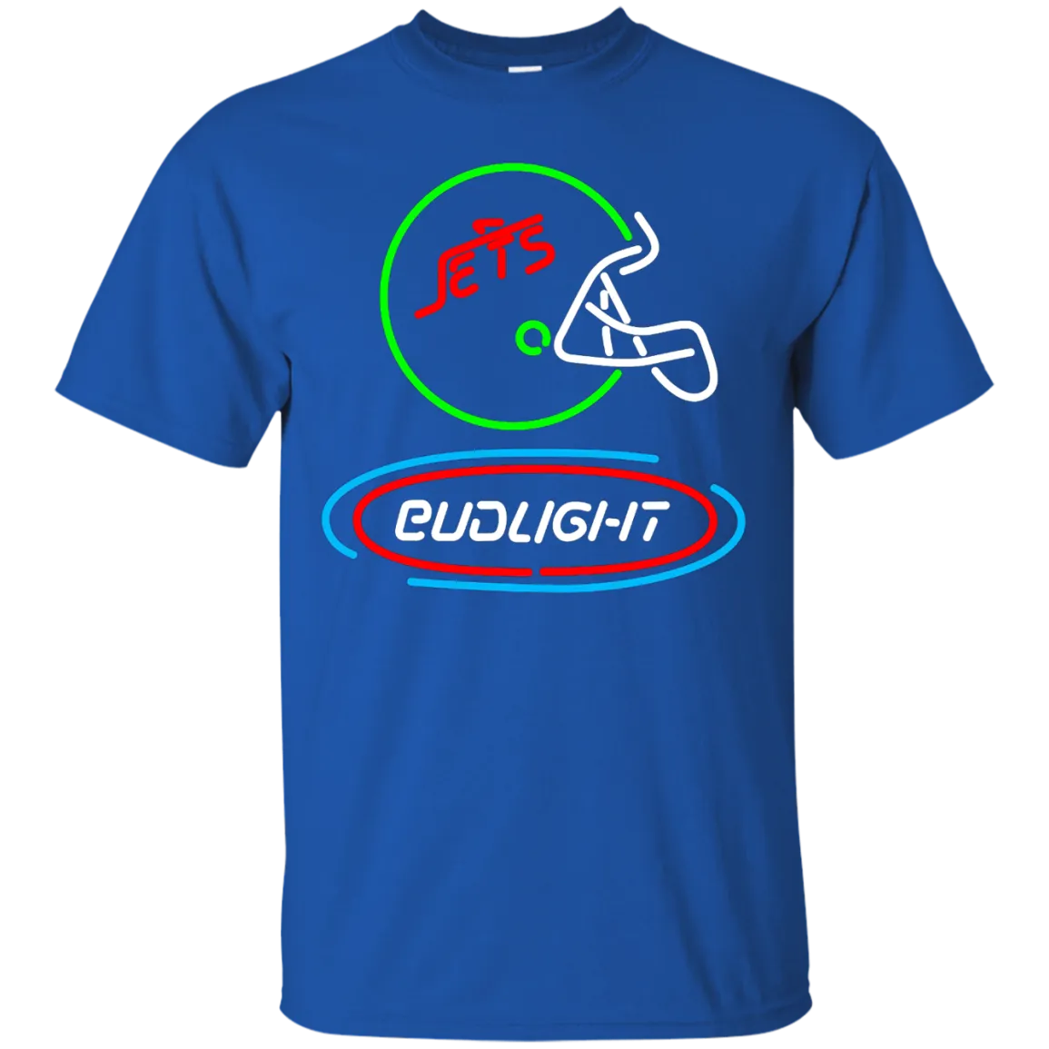 Bud Light Beer T-Shirt Custom Designed Graphic Pattern Jets Helmet