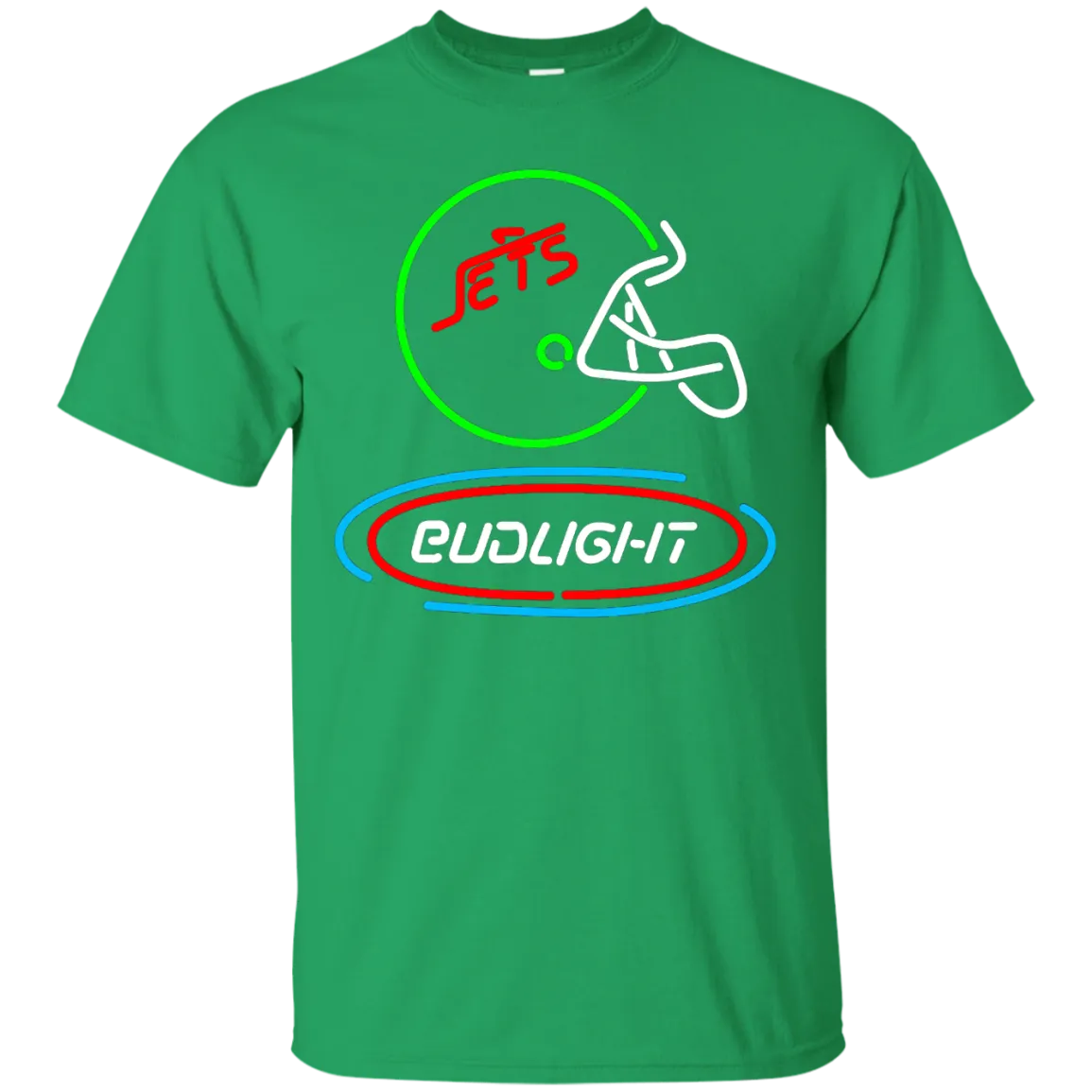 Bud Light Beer T-Shirt Custom Designed Graphic Pattern Jets Helmet