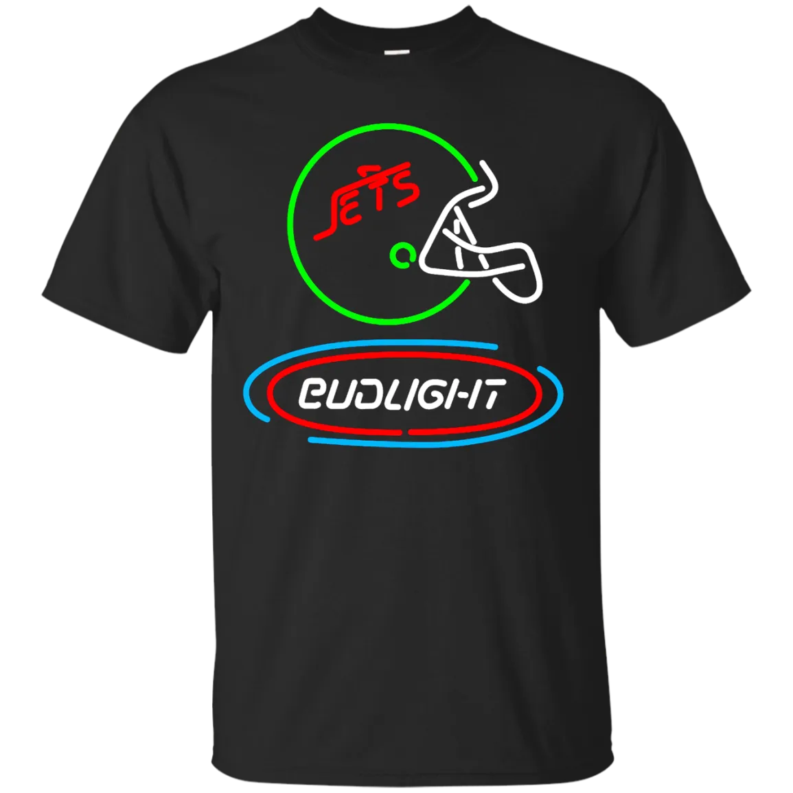 Bud Light Beer T-Shirt Custom Designed Graphic Pattern Jets Helmet