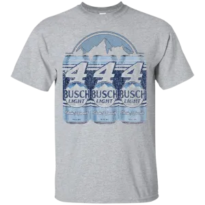 Busch Light Beer T-Shirt Custom Designed Color Worn Label Pattern