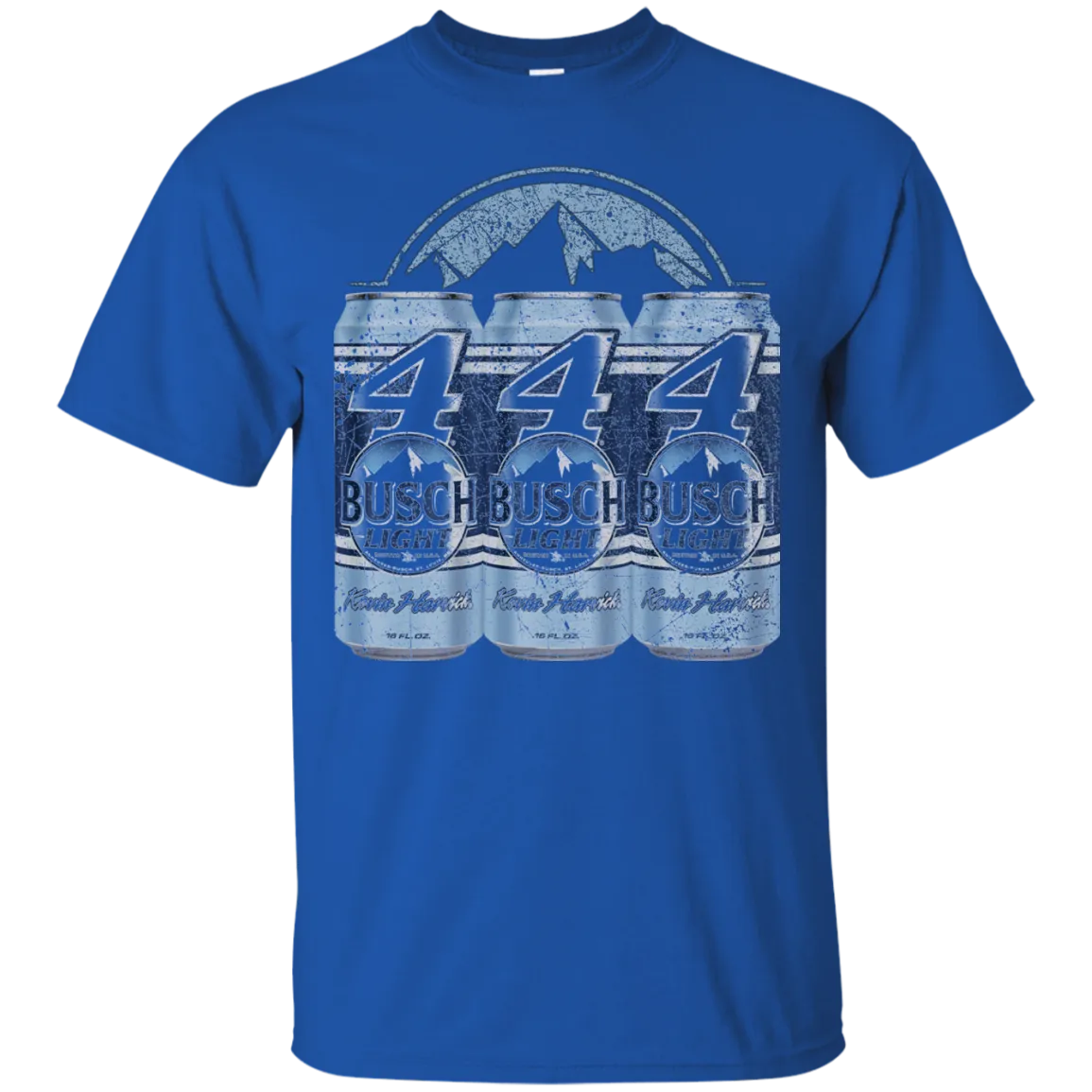 Busch Light Beer T-Shirt Custom Designed Color Worn Label Pattern
