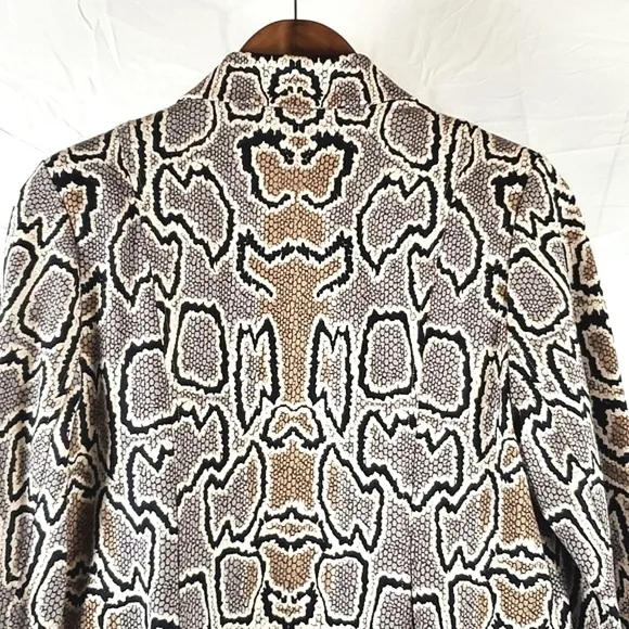 Cabi 3733 Python Snakeskin Print Double Breasted Blazer