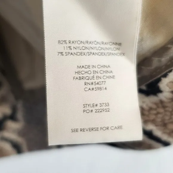 Cabi 3733 Python Snakeskin Print Double Breasted Blazer