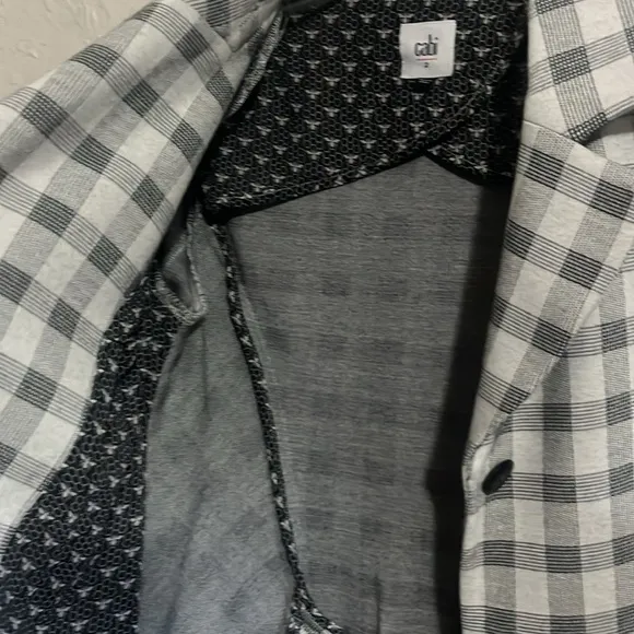 Cabi 5292 Valentina Plaid/Gingham Blazer Size 2