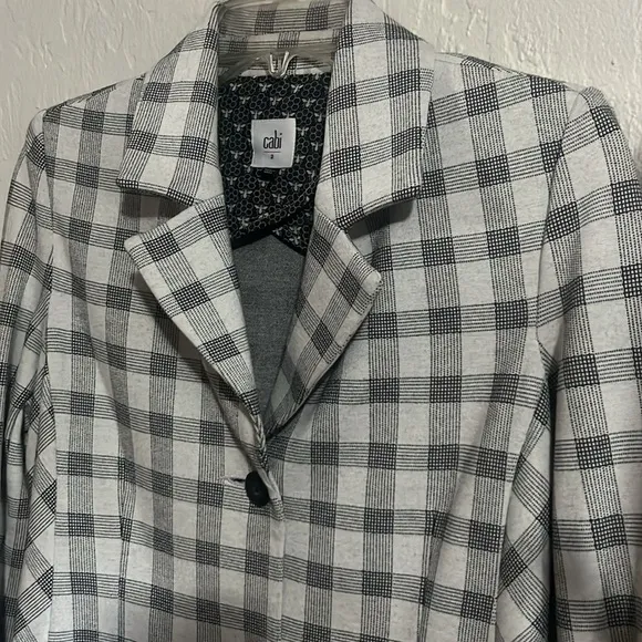 Cabi 5292 Valentina Plaid/Gingham Blazer Size 2