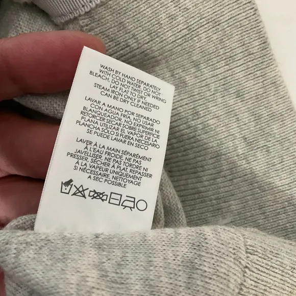 Cabi Grey Cobblestone Heather Grey Zip Back Cardigan Long Sleeve Sweater Size M
