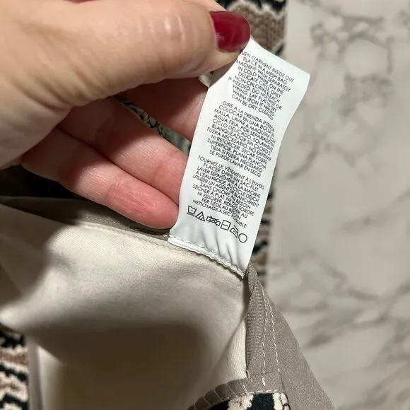Cabi Python Snakeskin Animal Print Double Breasted Ponte Knit Blazer