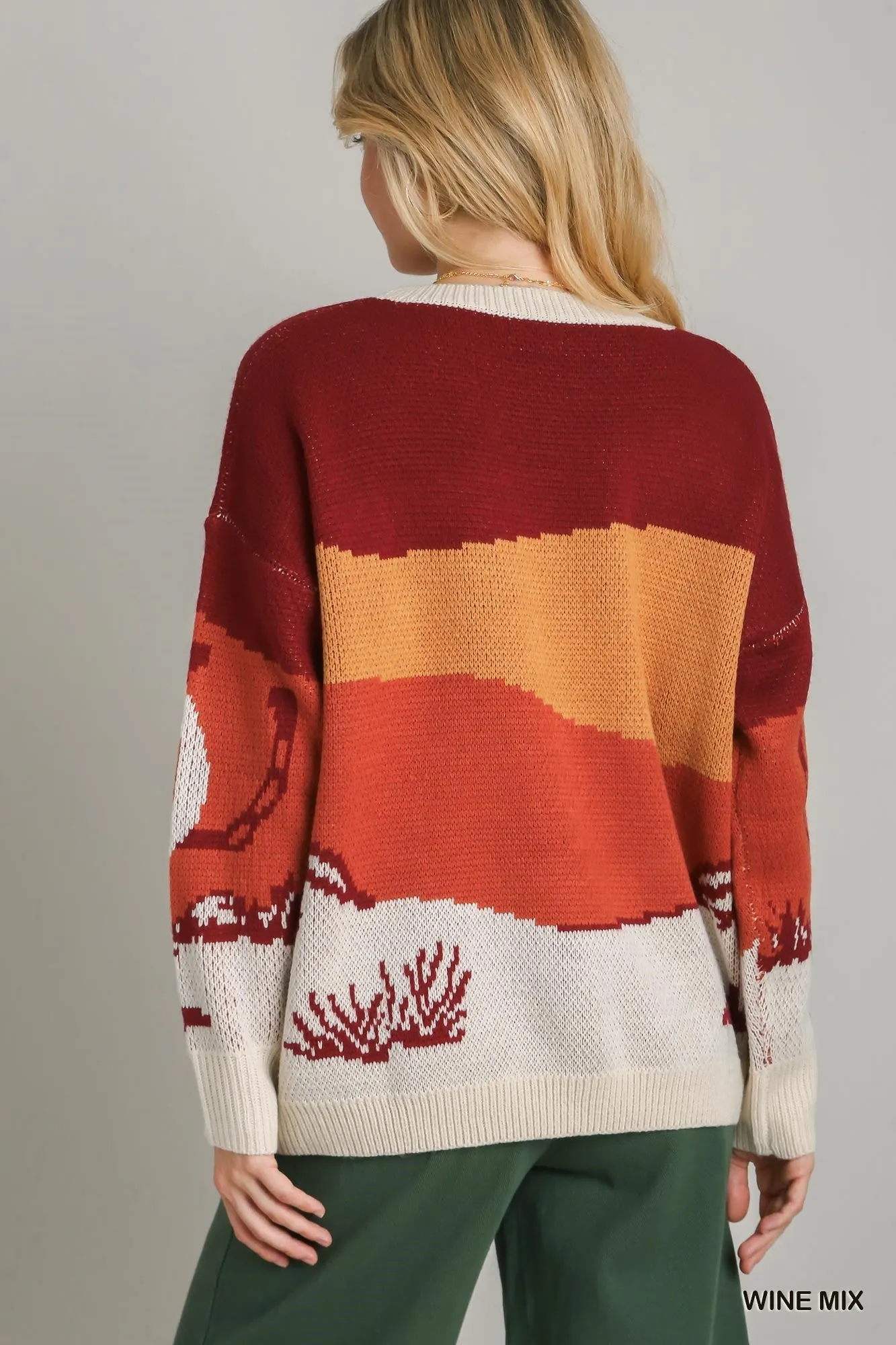 Cactus Pullover Sweater Top