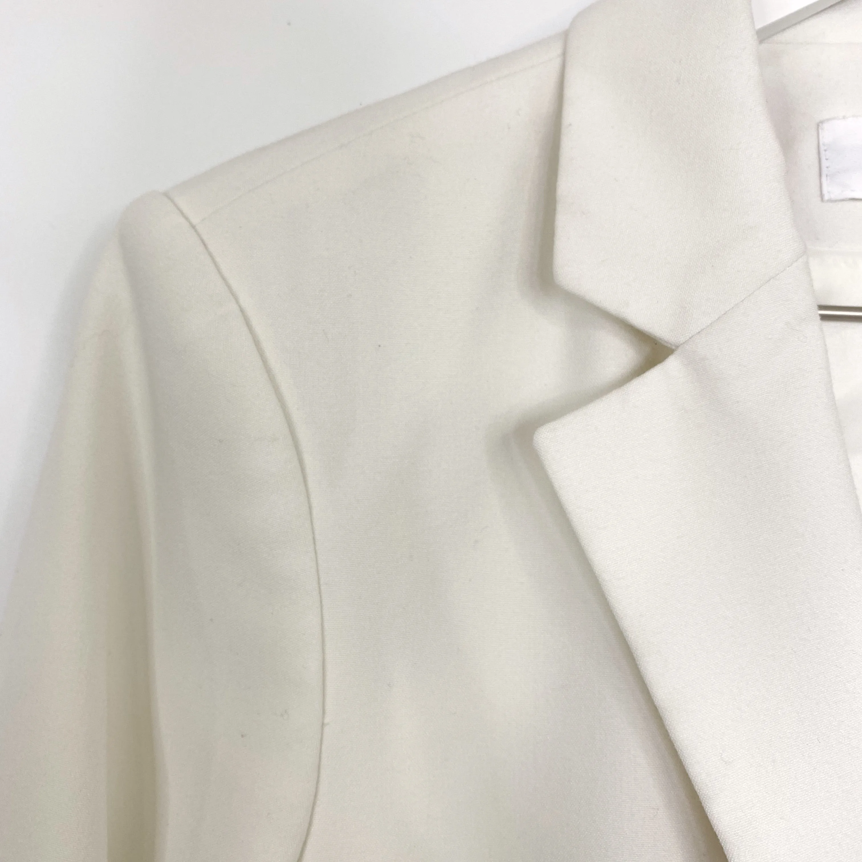 Calvin Klein Ivory White Two Button Blazer