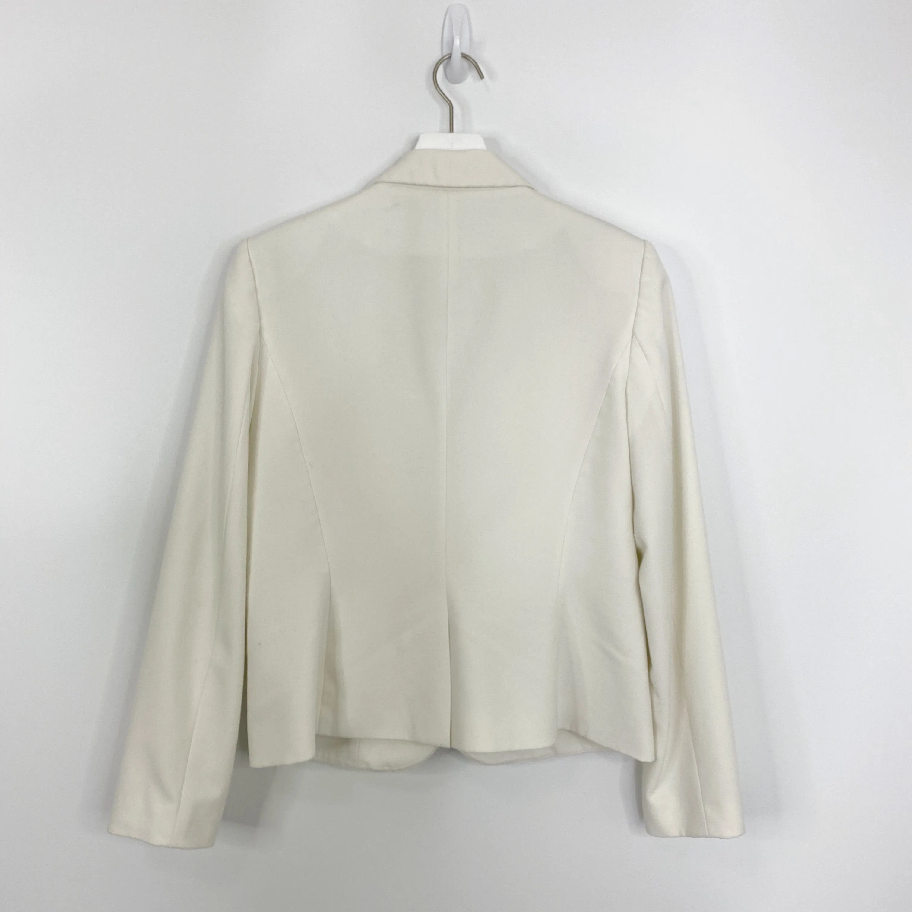 Calvin Klein Ivory White Two Button Blazer