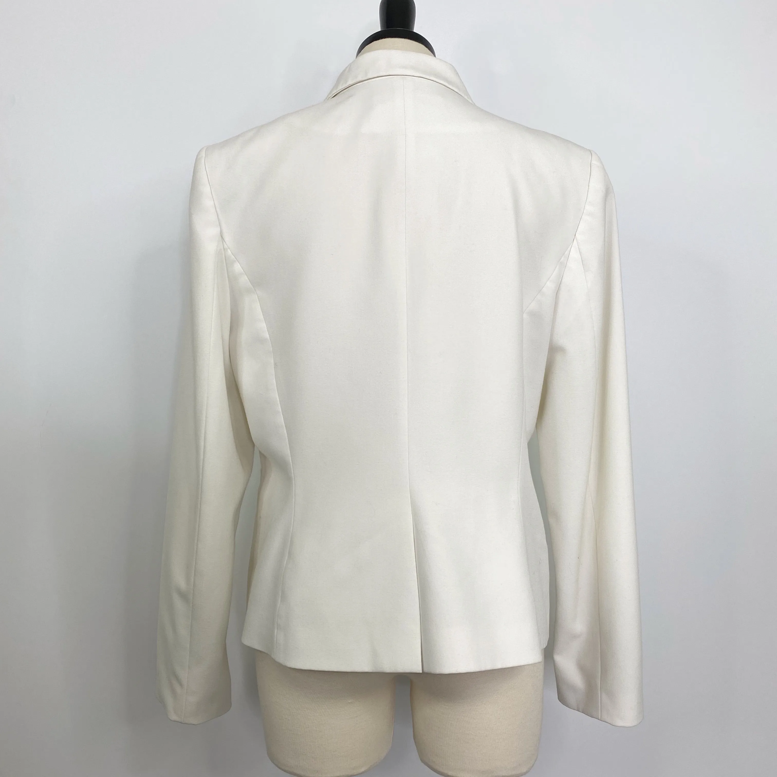 Calvin Klein Ivory White Two Button Blazer