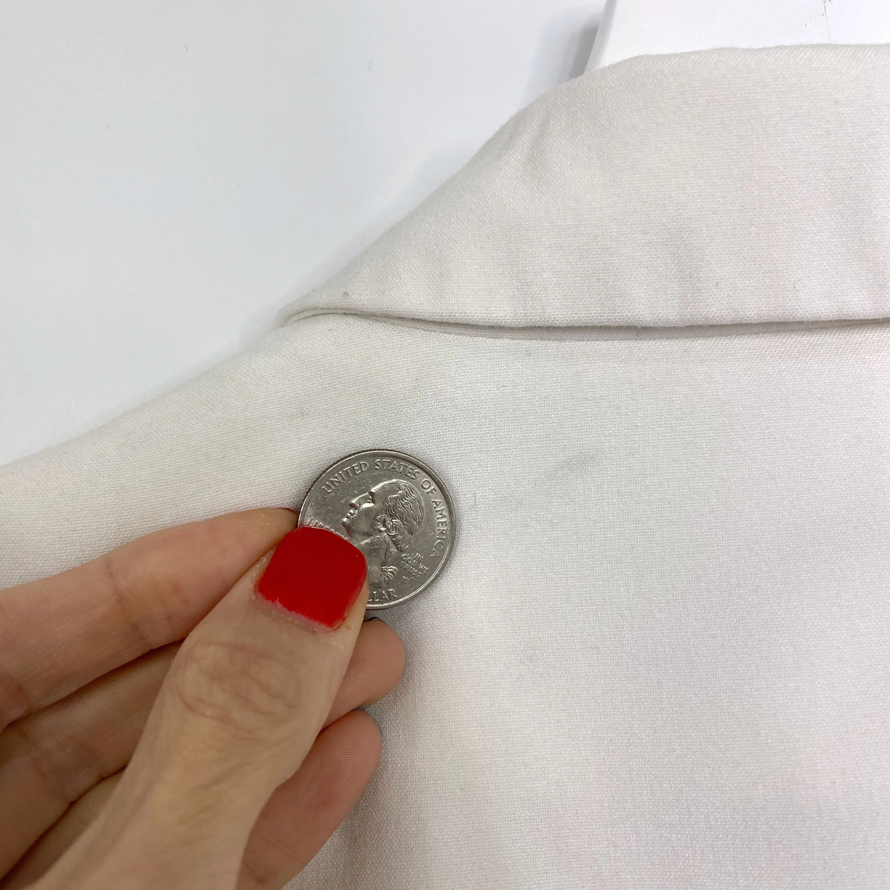 Calvin Klein Ivory White Two Button Blazer
