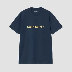 Carhartt WIP Script T-Shirt Ink/Air Yellow