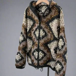 Cashmere Hooded Cardigan