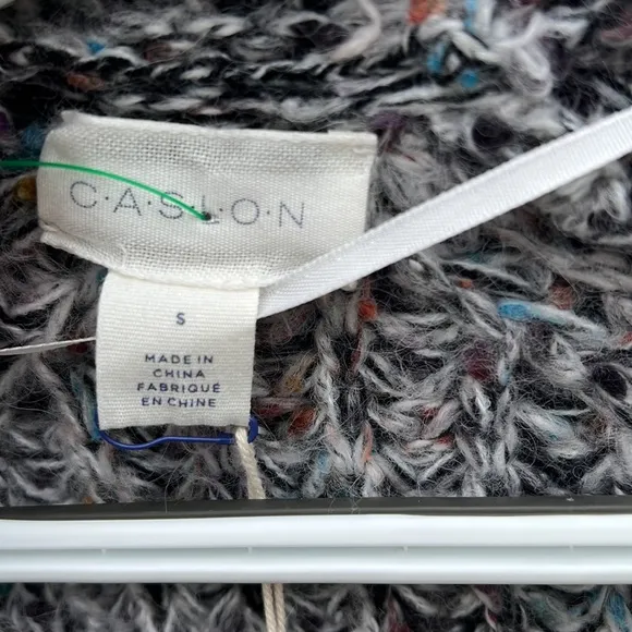 CASLON Multicolored Knit Open Cardigan Sweater Women's SIZE small NWT