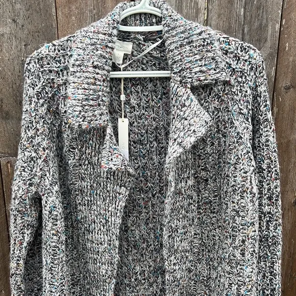 CASLON Multicolored Knit Open Cardigan Sweater Women's SIZE small NWT