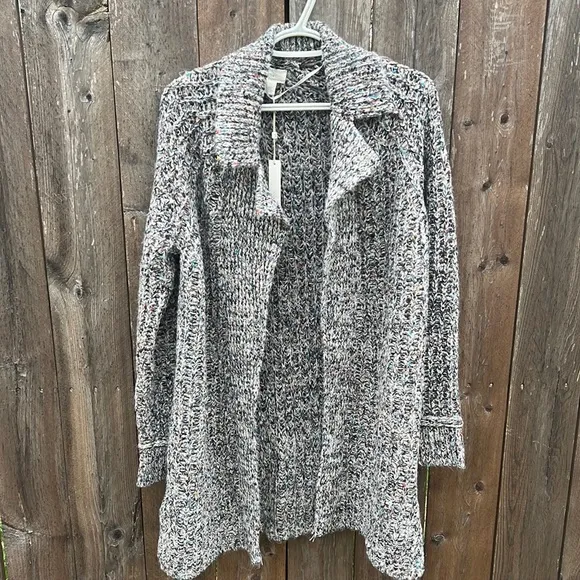 CASLON Multicolored Knit Open Cardigan Sweater Women's SIZE small NWT