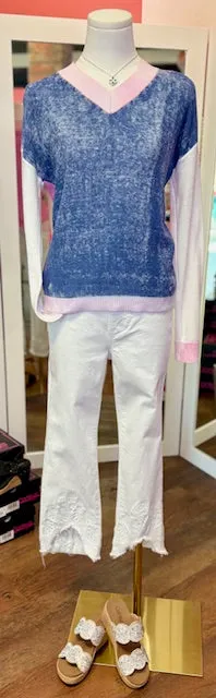 CB  VNeck Sweater Denim
