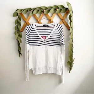 Central Park West Striped Capri Sweater