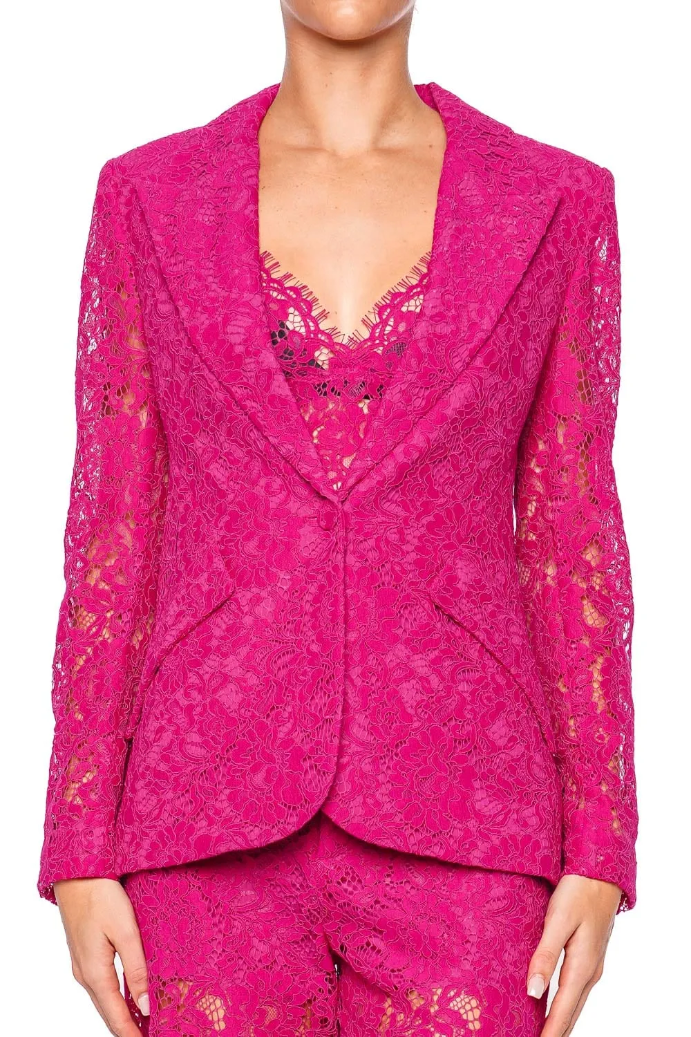 Chamberlain Lace Single Breasted Blazer