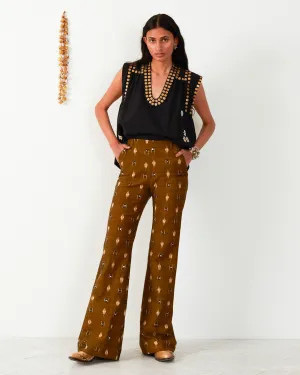 Charlie Bronze Ikat Mirror Pant
