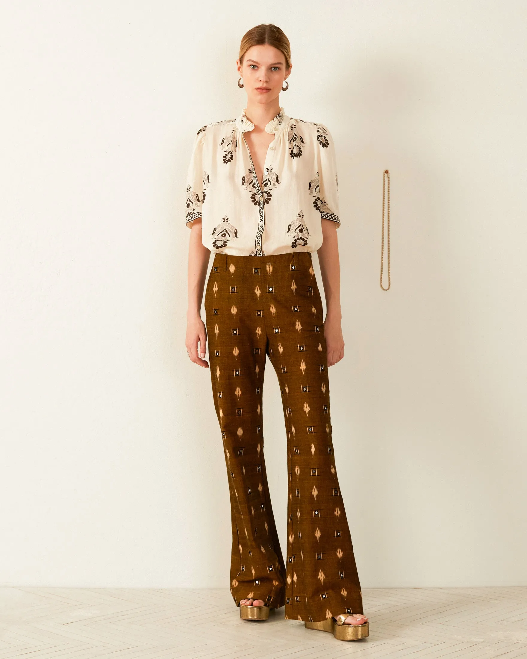 Charlie Bronze Ikat Mirror Pant