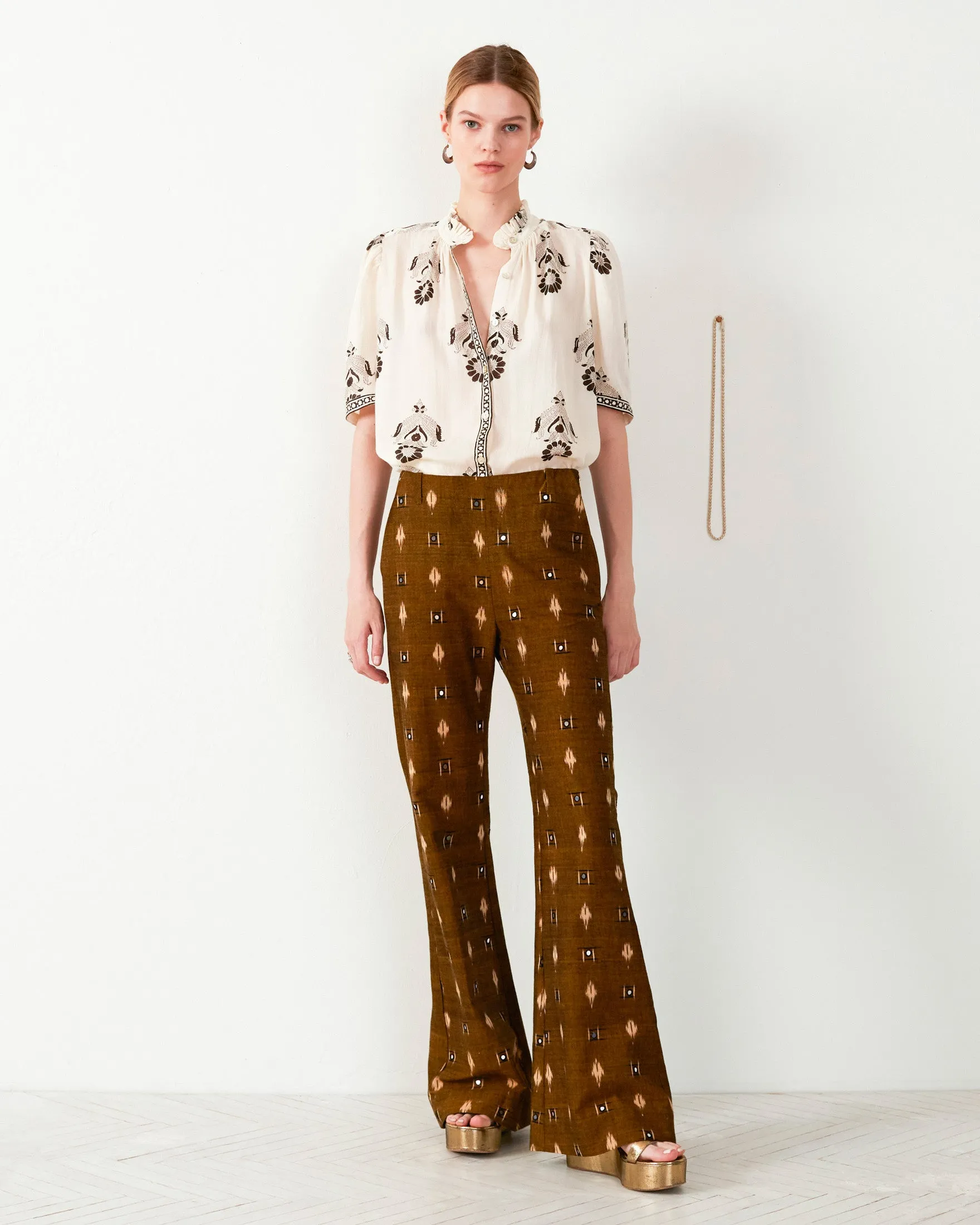 Charlie Bronze Ikat Mirror Pant