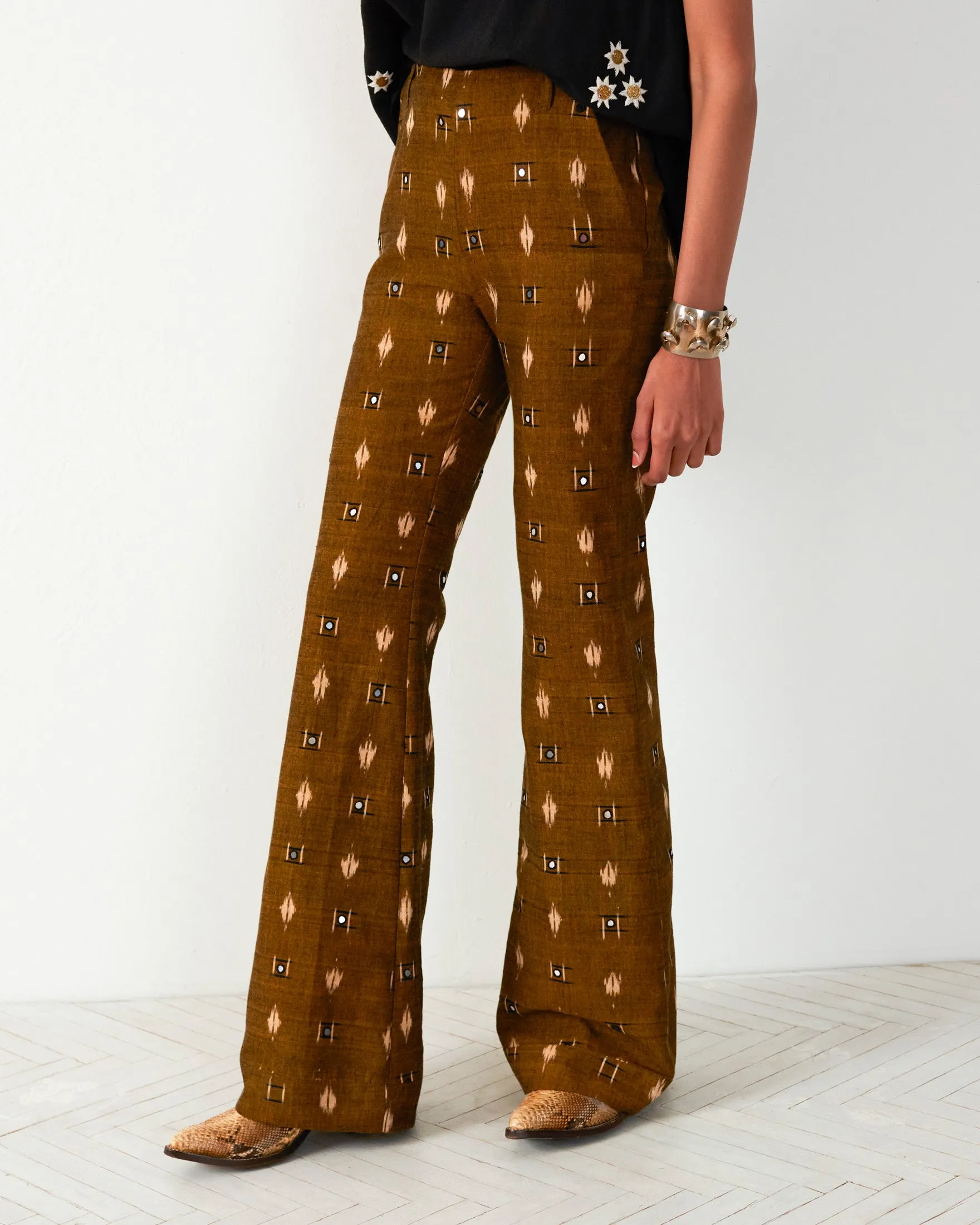 Charlie Bronze Ikat Mirror Pant
