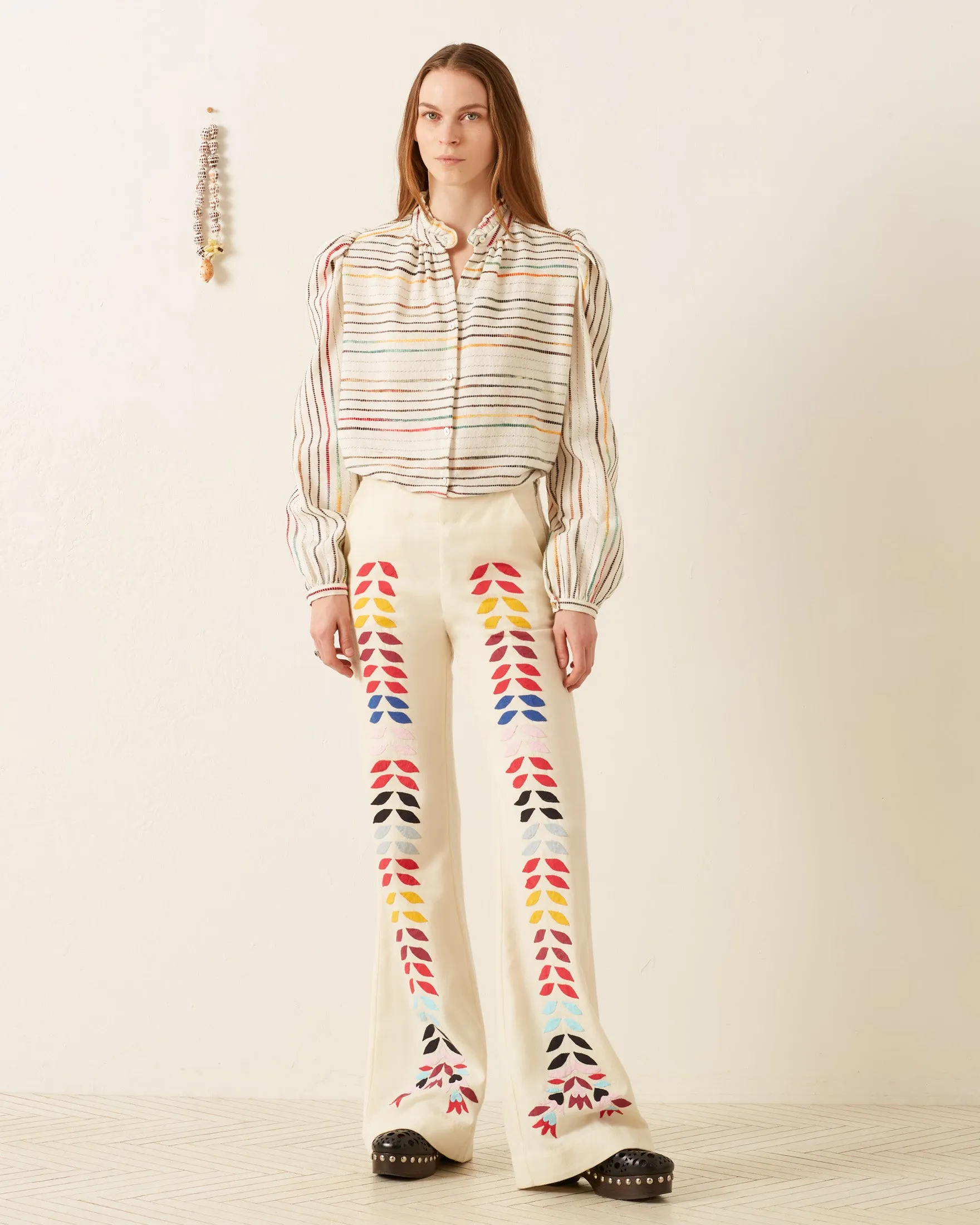 Charlie Ivory Prism Pant