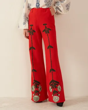 Charlie Red Bloom Pant
