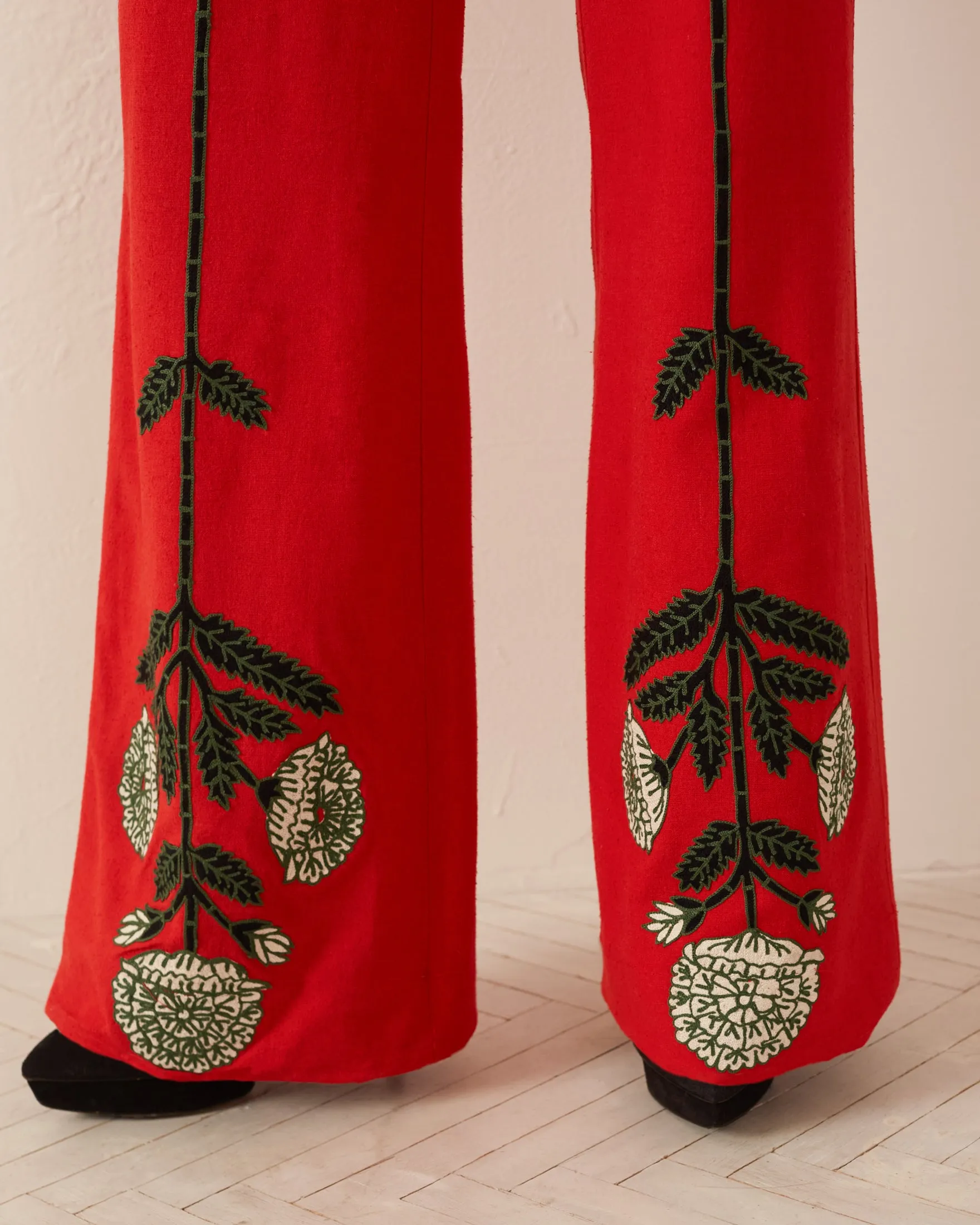 Charlie Red Bloom Pant