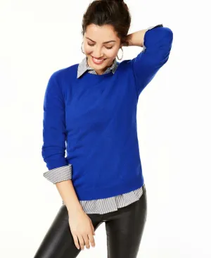 Charter Club Women's Crew Neck Cashmere Sweater