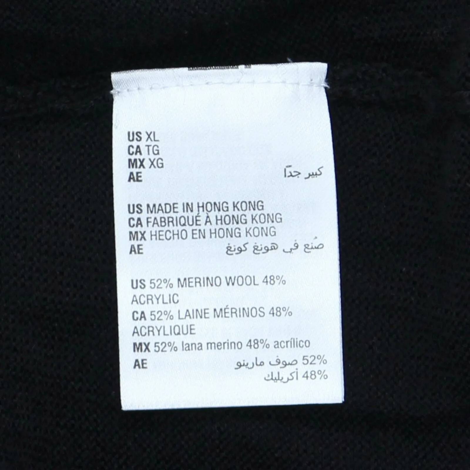 Charter Club Wool Blend V Neck Button-Sleeve Sweater Deep Black XL