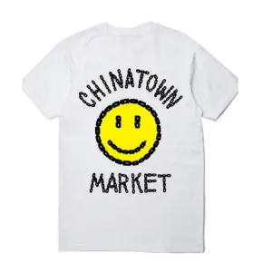 Chinatown Market SMILEY LOGO CHAIN T-SHIRT (White)