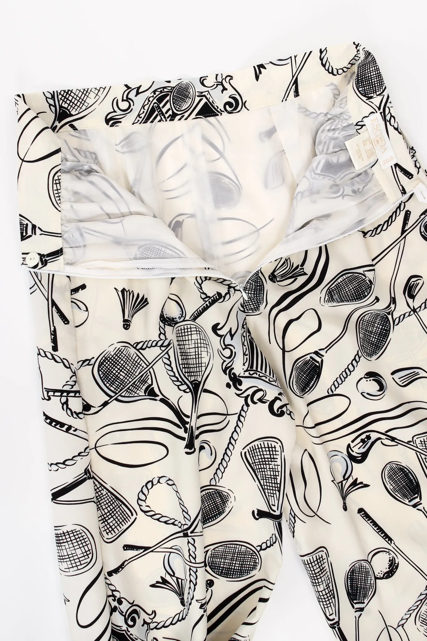 Club Sport Print Silk Pant