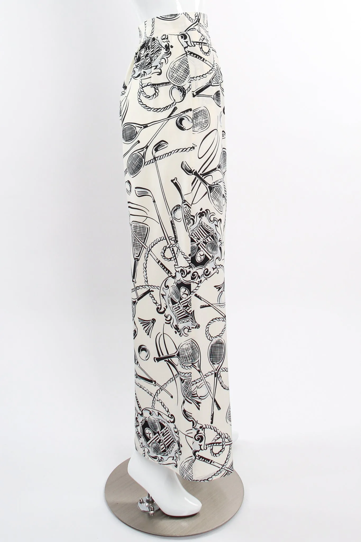 Club Sport Print Silk Pant