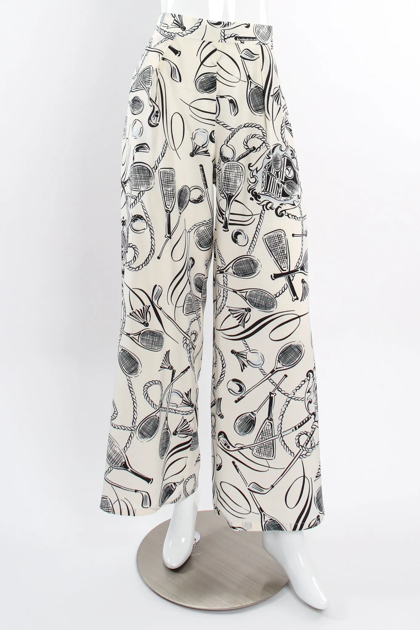 Club Sport Print Silk Pant