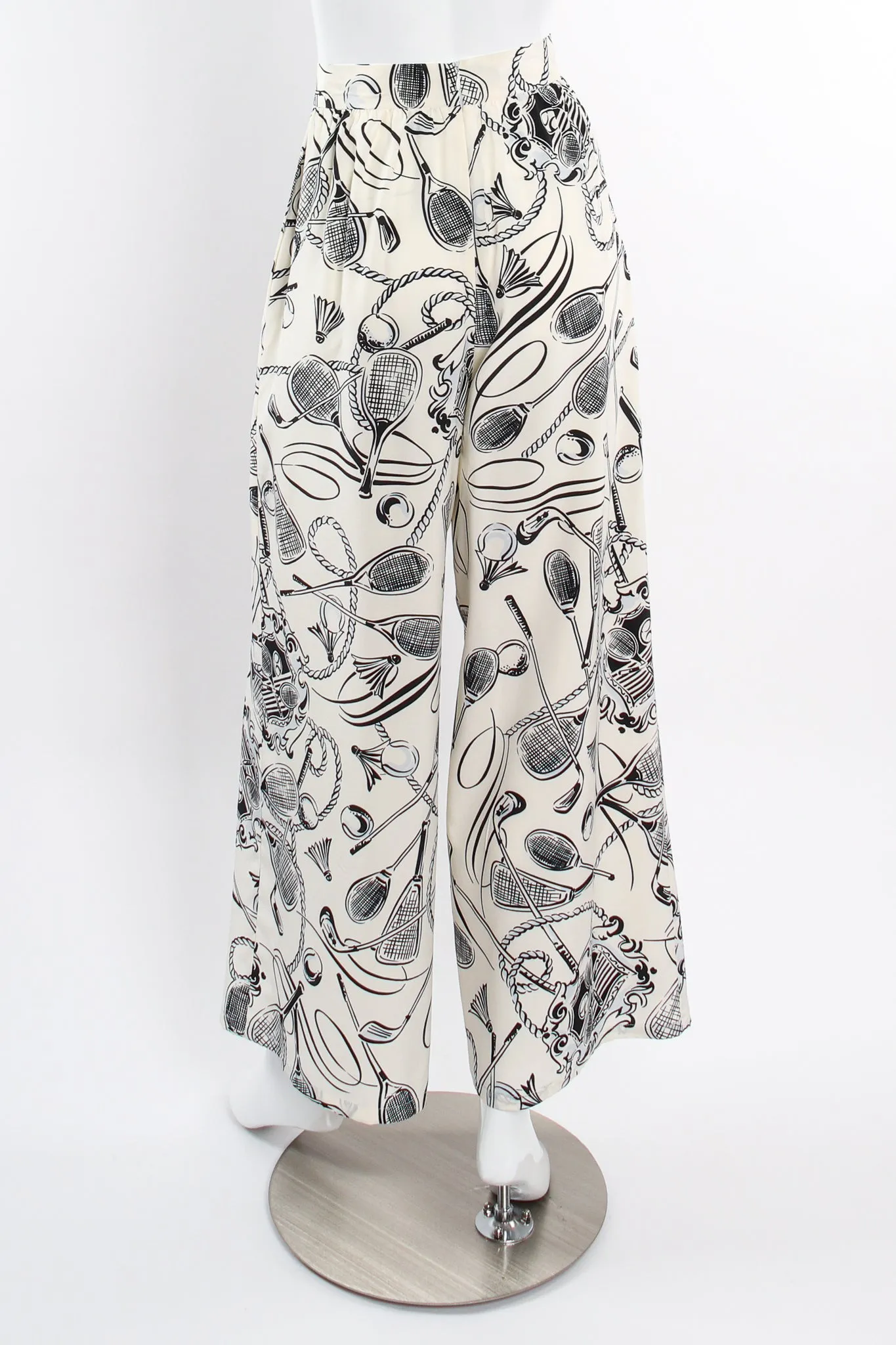 Club Sport Print Silk Pant