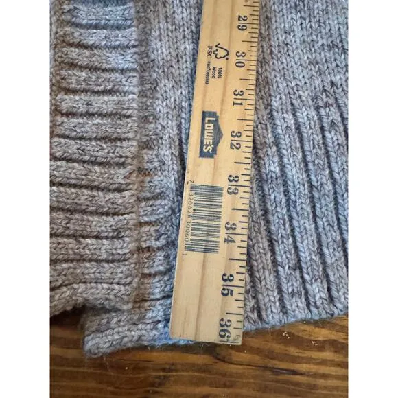 Coldwater Creek Winter Mix Duster Long Cardigan Sweater Gray Women's Small S