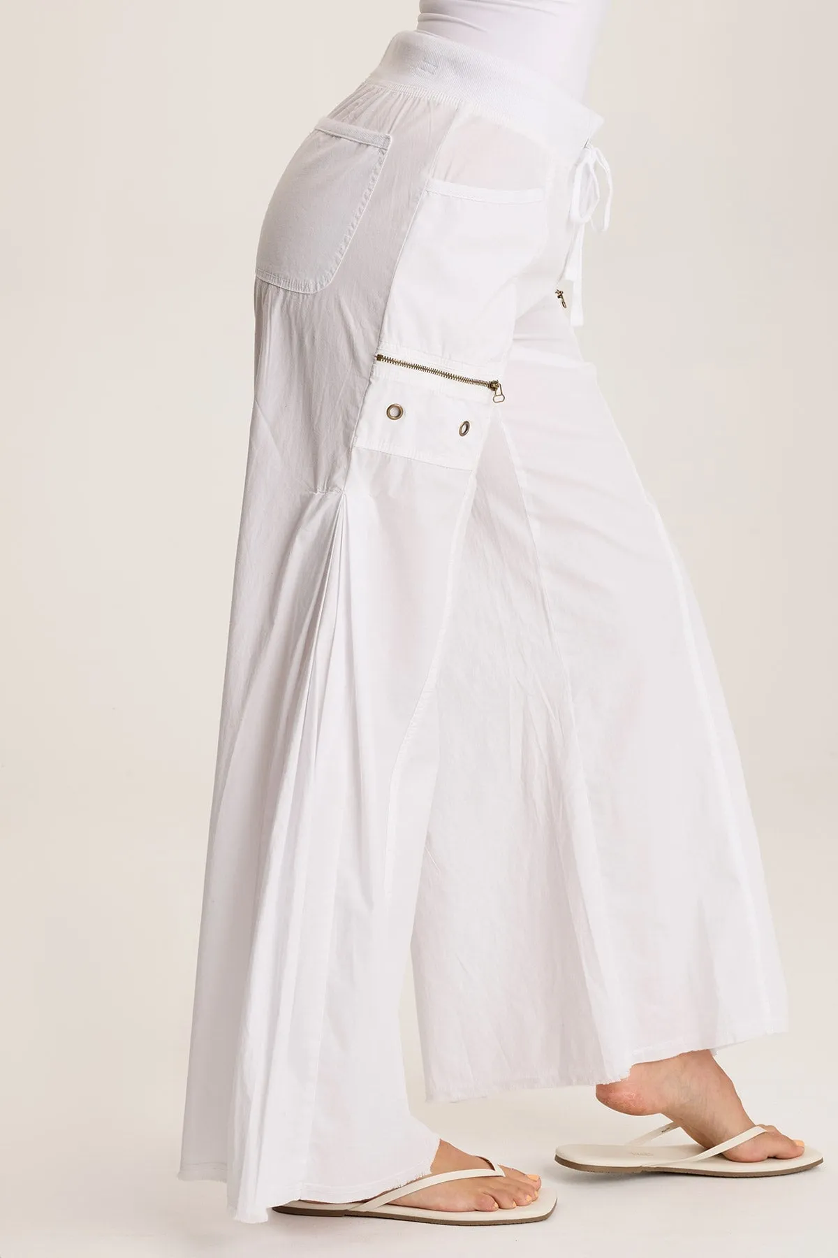 Coline Poplin Wide Leg Pant