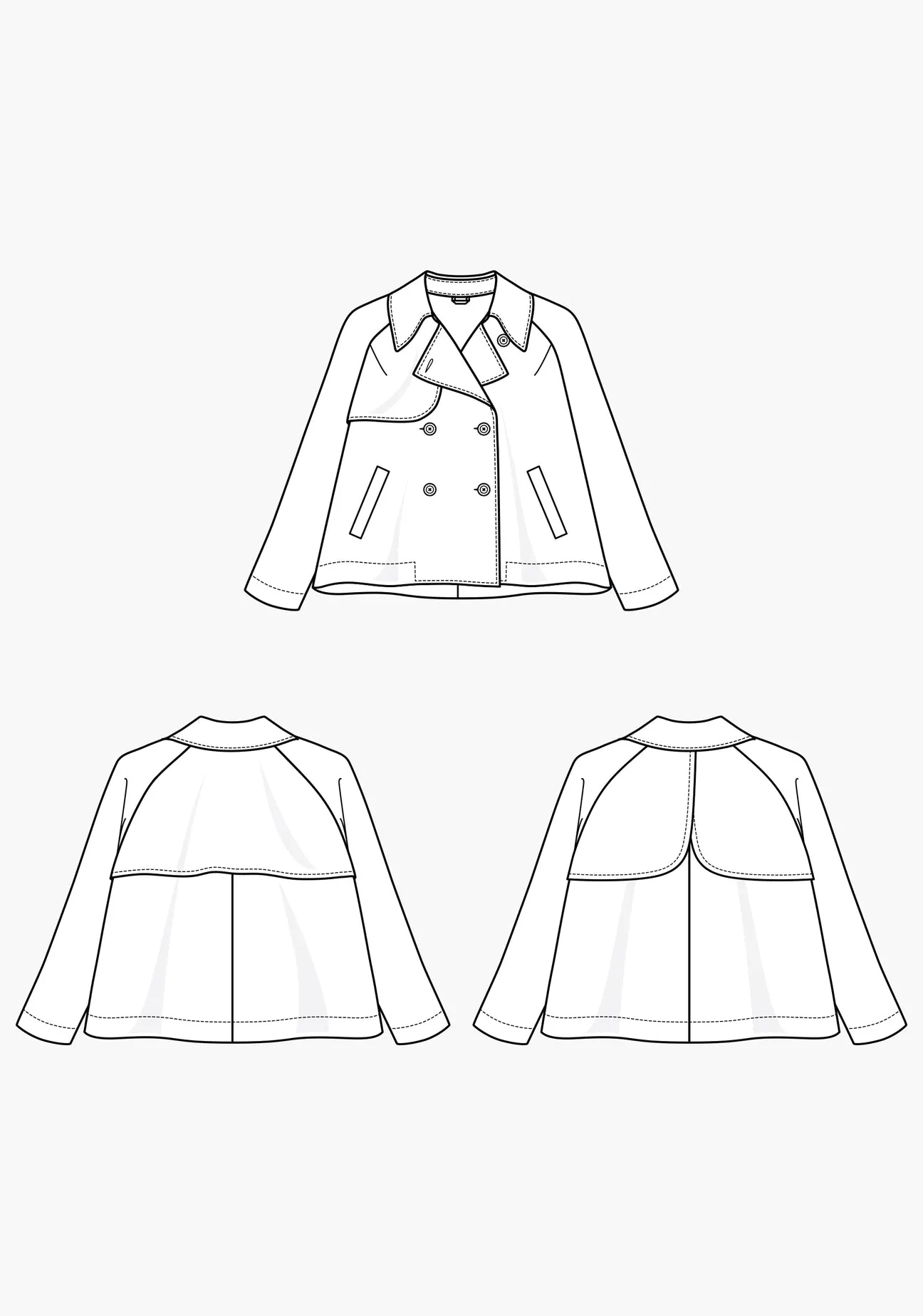Cortland Trench- Grainline Studios